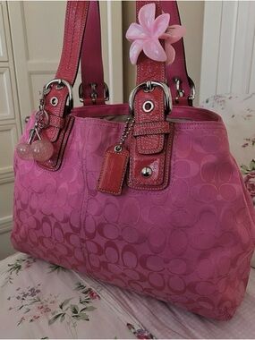 Vintage Coach Barbie Pink Soho Bag